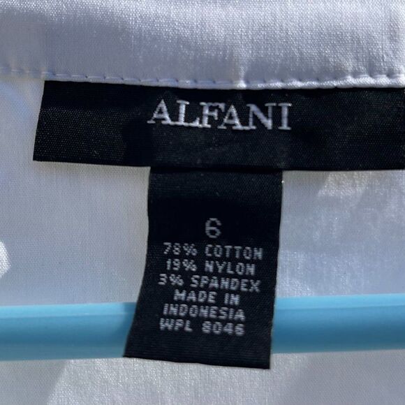 Alfani White Sundress- White- Knee Length- Size 6 - Picture 4 of 5